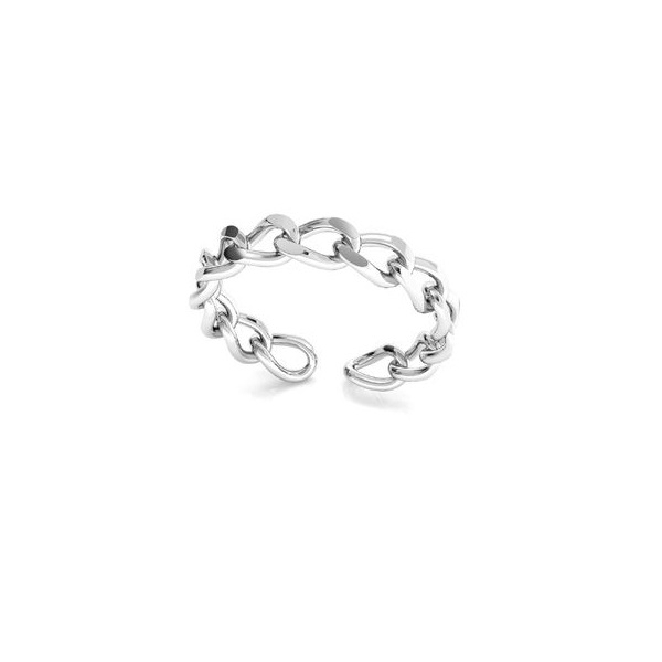 Inel Chain Ring din argint 925, placat cu platina, reglabil